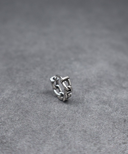 4INT.(フォイント)の「チェーン フープピアス(片耳用) / サージカルステンレス316L (金属アレルギー対応)(ピアス(片耳用)・メンズ・シルバー・8/10/12/14)」の19枚目の写真