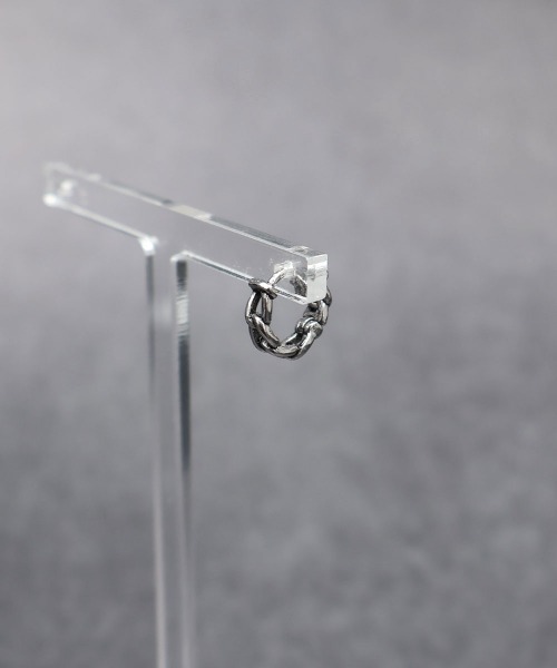 4INT.(フォイント)の「チェーン フープピアス(片耳用) / サージカルステンレス316L (金属アレルギー対応)(ピアス(片耳用)・メンズ・シルバー・8/10/12/14)」の18枚目の写真