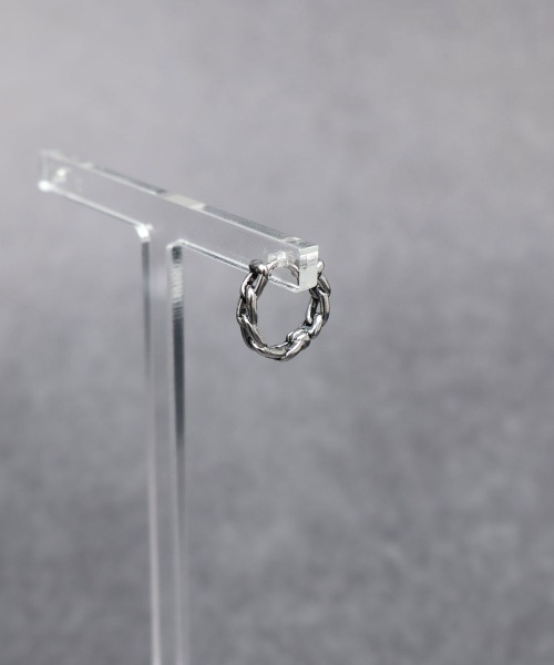4INT.(フォイント)の「チェーン フープピアス(片耳用) / サージカルステンレス316L (金属アレルギー対応)(ピアス(片耳用)・メンズ・シルバー・8/10/12/14)」の13枚目の写真