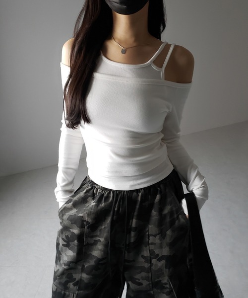 MSGM 素敵なオフショルトップス MSGM 素敵なオフショルトップス