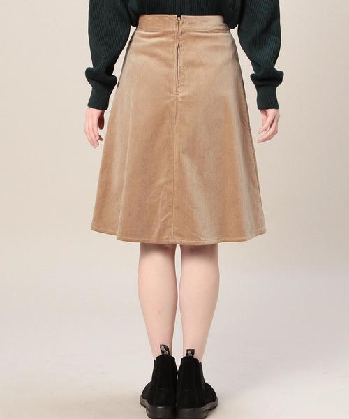 BEAUTY&YOUTH UNITED ARROWS（ビューティーアンドユースユナイテッドアローズ）の「BY コーデュロイフレアスカート◆（スカート・レディース・ベージュ/オリーブ/ネイビー・MEDIUM/SMALL）」の4枚目の写真
