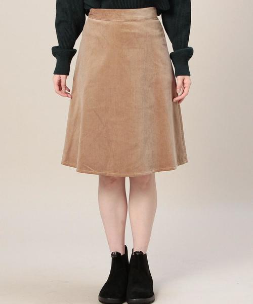 BEAUTY&YOUTH UNITED ARROWS（ビューティーアンドユースユナイテッドアローズ）の「BY コーデュロイフレアスカート◆（スカート・レディース・ベージュ/オリーブ/ネイビー・MEDIUM/SMALL）」の5枚目の写真