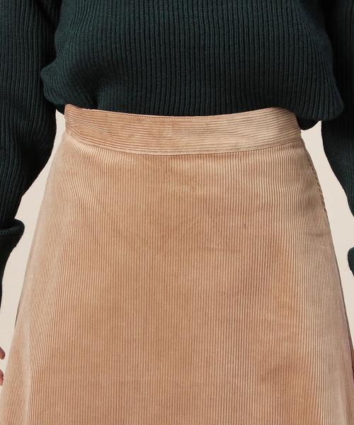 BEAUTY&YOUTH UNITED ARROWS（ビューティーアンドユースユナイテッドアローズ）の「BY コーデュロイフレアスカート◆（スカート・レディース・ベージュ/オリーブ/ネイビー・MEDIUM/SMALL）」の8枚目の写真