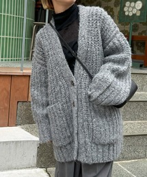 meilmada | BIGポケットロングニットカーディガン(カーディガン/ボレロ)
