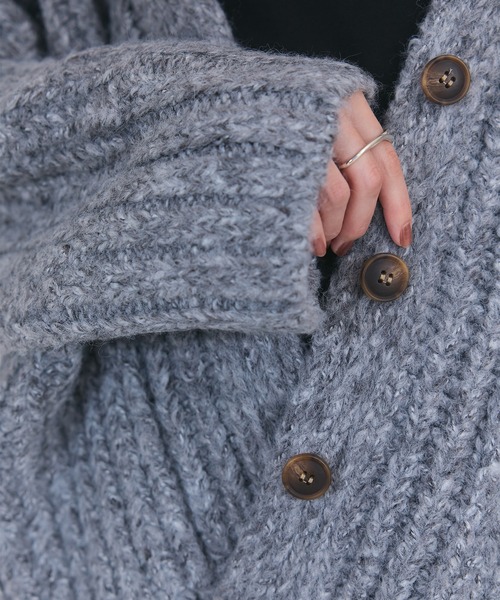 セール】BIGポケットロングニットカーディガン（カーディガン/ボレロ