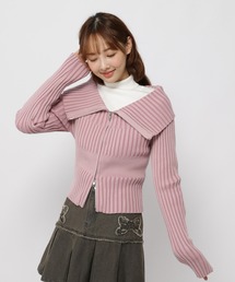 3.3 Field Trip  | 3.3 Field Trip／ZIPオフショルロングスリーブニット(カーディガン/ボレロ)