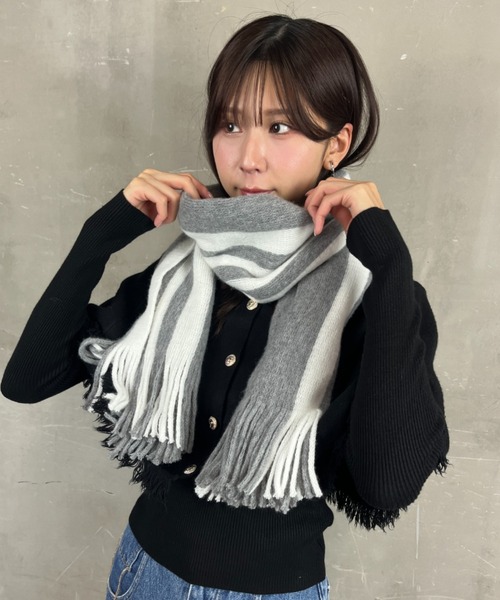 セール】バイカラーマフラー（マフラー）｜Loco Ocean（ロコオーシャン