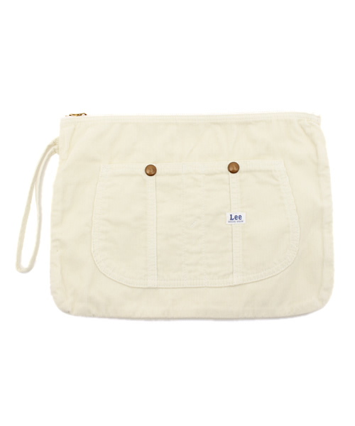 Lee（リー）の「【Lee】コールクラッチ（クラッチバッグ・レディース・ホワイト/ブルー・ﾌﾘ-）」の2枚目の写真