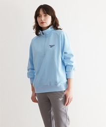 Reebok ハーフジップスウェットトップス