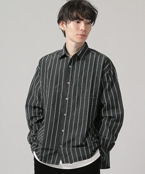 総柄レギュラーカラー長袖シャツ（シャツ/ブラウス）｜LUXSTYLE