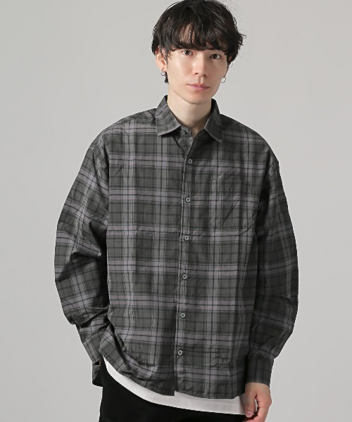 総柄レギュラーカラー長袖シャツ（シャツ/ブラウス）｜LUXSTYLE