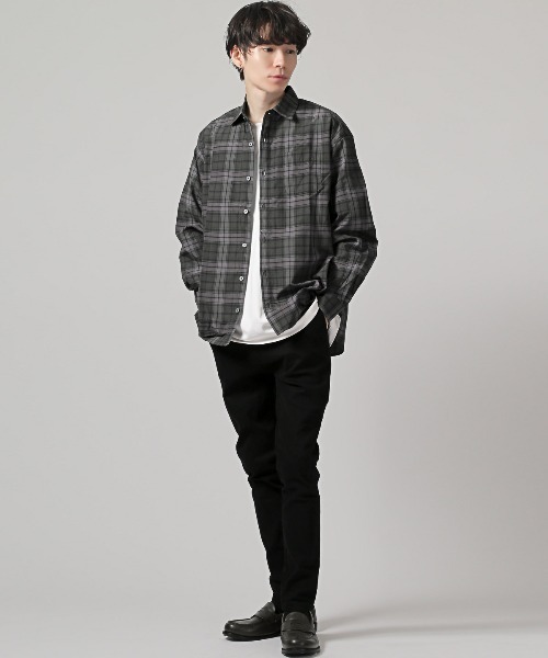 LUXSTYLE(ラグスタイル)の「総柄レギュラーカラー長袖シャツ(シャツ/ブラウス・メンズ・A/C/D/B・M/L/XL)」の18枚目の写真