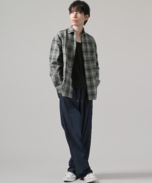 LUXSTYLE(ラグスタイル)の「総柄レギュラーカラー長袖シャツ(シャツ/ブラウス・メンズ・A/C/D/B・M/L/XL)」の21枚目の写真