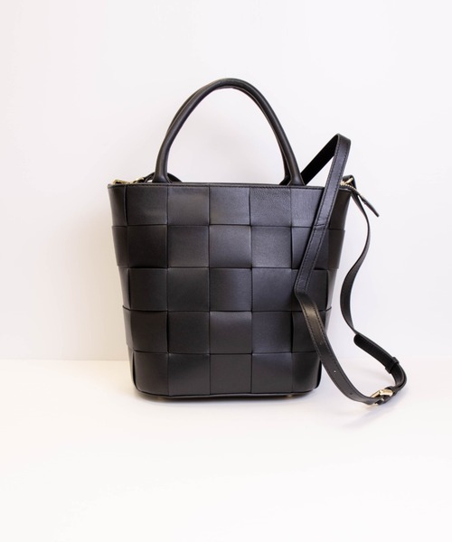 【未使用美品】Pua Moena 編み込み ハンドバッグ ショルダーバッグ セール】【Pua Moena】シープスキン メッシュ バッグ ビッグ