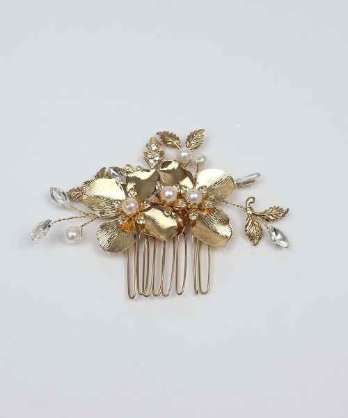 CEMONEMO(セモネモ)の「メタルフラワー Uピン ヘアコーム 3セット(ヘアピン・レディース・ゴールド・FREE)」の10枚目の写真