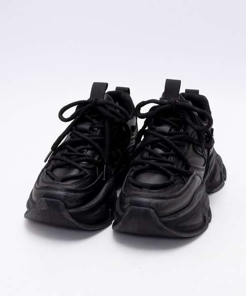 SVEC（シュベック）の「ボリュームソール ダットスニーカー（スニーカー・メンズ・ブラック/グレー・40/42/44）」の9枚目の写真