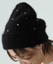 Mia   （ミア）の「パールビーニー（ニットキャップ/ビーニー）」