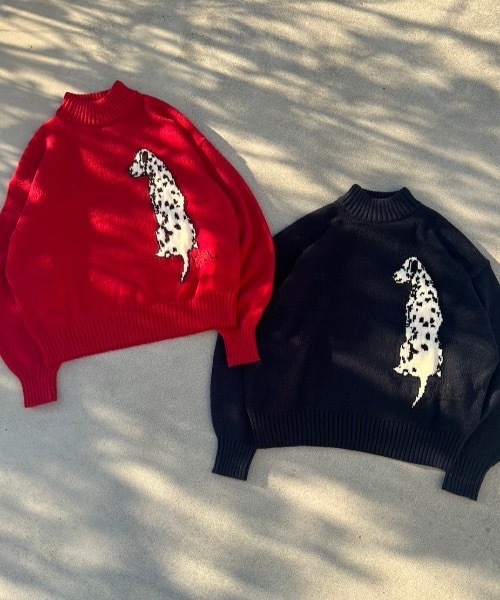 nemne store（ネンネストア）の「柄アソートニットボトルネック（ニット/セーター・レディース・ライトブルー/ネイビー/グレー系/ブラウン系/レッド系・SMALL/MEDIUM）」の15枚目の写真