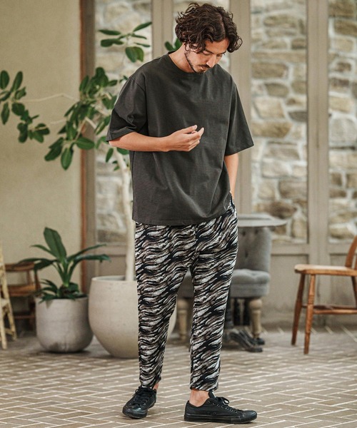 CAMBIO(カンビオ)の「mt9417- スラブTシャツ(Tシャツ/カットソー・メンズ・ホワイト/チャコール/ブラック/ライトベージュ・S/M/L)」の5枚目の写真