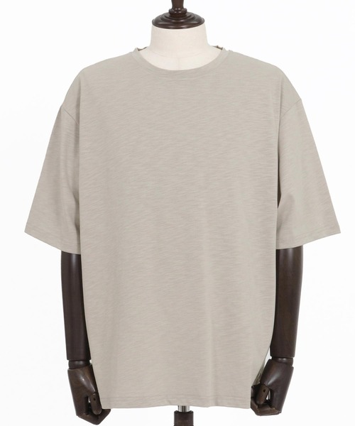 CAMBIO(カンビオ)の「mt9417- スラブTシャツ(Tシャツ/カットソー・メンズ・ホワイト/チャコール/ブラック/ライトベージュ・S/M/L)」の19枚目の写真