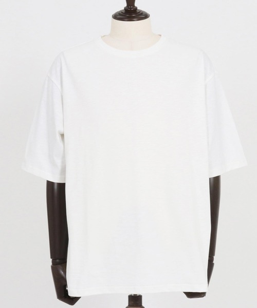 CAMBIO(カンビオ)の「mt9417- スラブTシャツ(Tシャツ/カットソー・メンズ・ホワイト/チャコール/ブラック/ライトベージュ・S/M/L)」の18枚目の写真