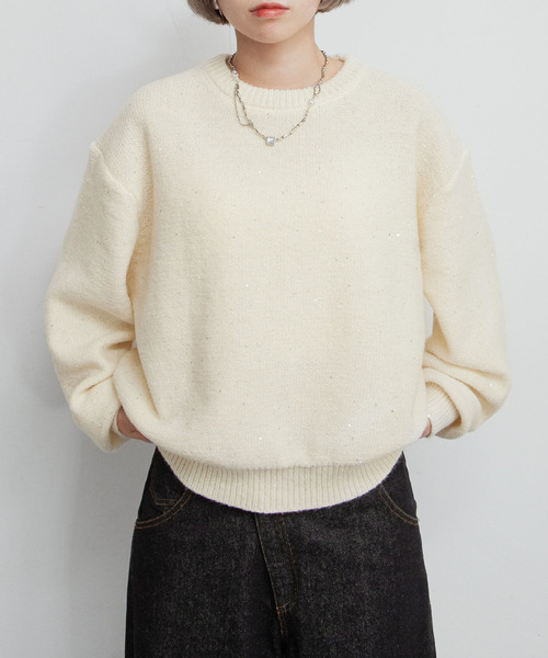 BRILL カラフルスパンコール ニットセーター Fサイズ BRILL カラフルスパンコール ニットセーター Fサイズ BRILL｜ブリルの