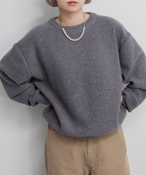 Chillfar（チルファー）の「デイリーカラフルスパンコールラメニット