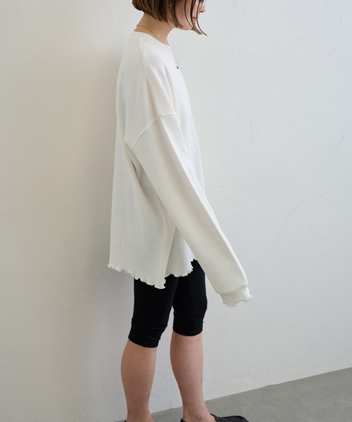 U by SPICK&SPAN(ユーバイスピックアンドスパン)の「≪追加≫ワッフルオーバートップス(Tシャツ/カットソー・レディース・マルチ/ホワイト・FREE)」の20枚目の写真