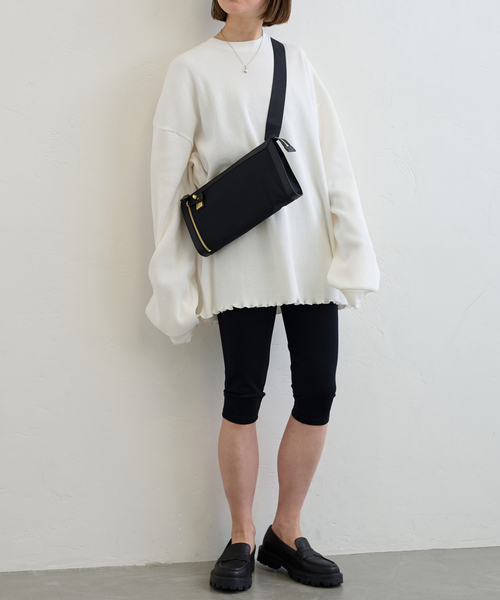 U by SPICK&SPAN(ユーバイスピックアンドスパン)の「≪追加≫ワッフルオーバートップス(Tシャツ/カットソー・レディース・マルチ/ホワイト・FREE)」の15枚目の写真