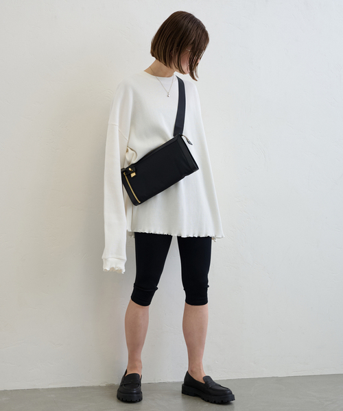 U by SPICK&SPAN(ユーバイスピックアンドスパン)の「≪追加≫ワッフルオーバートップス(Tシャツ/カットソー・レディース・マルチ/ホワイト・FREE)」の9枚目の写真