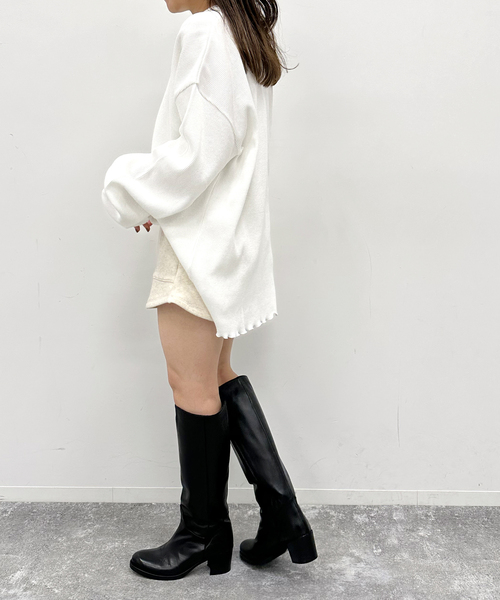 U by SPICK&SPAN(ユーバイスピックアンドスパン)の「≪追加≫ワッフルオーバートップス(Tシャツ/カットソー・レディース・マルチ/ホワイト・FREE)」の18枚目の写真