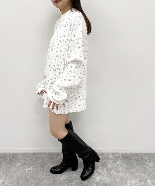 U by SPICK&SPAN(ユーバイスピックアンドスパン)の「≪追加≫ワッフルオーバートップス(Tシャツ/カットソー・レディース・マルチ/ホワイト・FREE)」の17枚目の写真