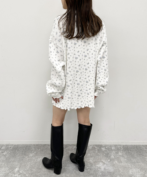 U by SPICK&SPAN(ユーバイスピックアンドスパン)の「≪追加≫ワッフルオーバートップス(Tシャツ/カットソー・レディース・マルチ/ホワイト・FREE)」の12枚目の写真