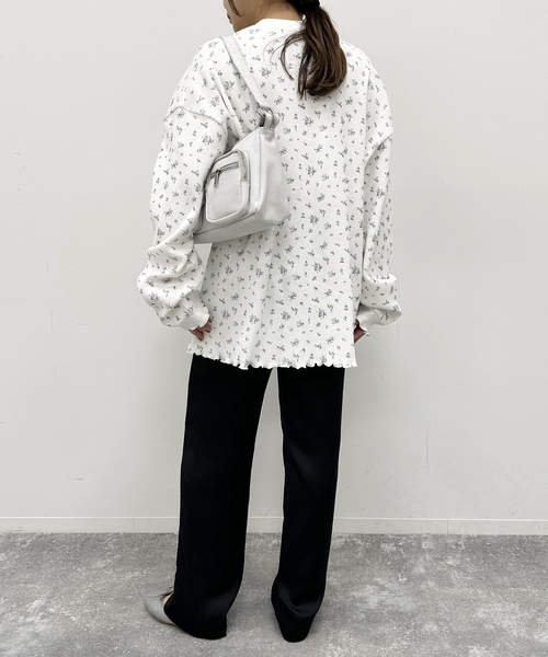 U by SPICK&SPAN(ユーバイスピックアンドスパン)の「≪追加≫ワッフルオーバートップス(Tシャツ/カットソー・レディース・マルチ/ホワイト・FREE)」の21枚目の写真