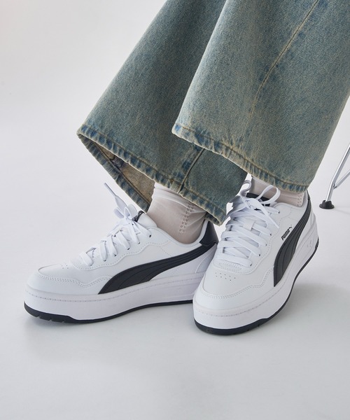 PUMA(プーマ)の「【PUMA】コート ラリー スカイ(スニーカー・レディース・ホワイト系1/ホワイト系その他2・24.5cm/24cm/23.5cm/23cm)」の4枚目の写真