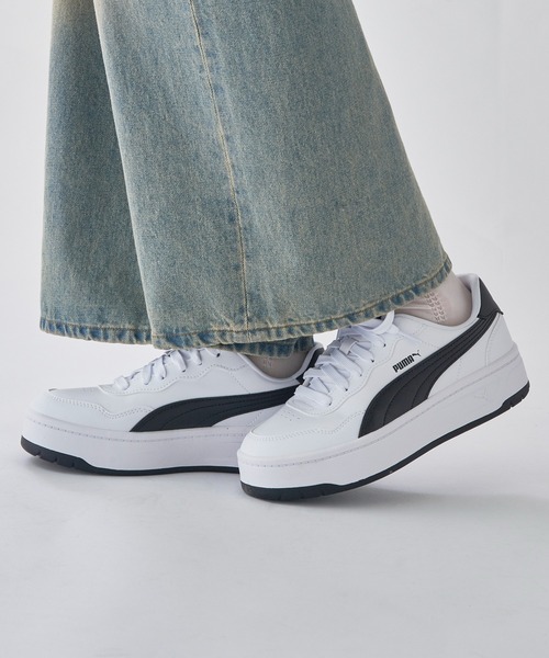 PUMA(プーマ)の「【PUMA】コート ラリー スカイ(スニーカー・レディース・ホワイト系1/ホワイト系その他2・24.5cm/24cm/23.5cm/23cm)」の5枚目の写真