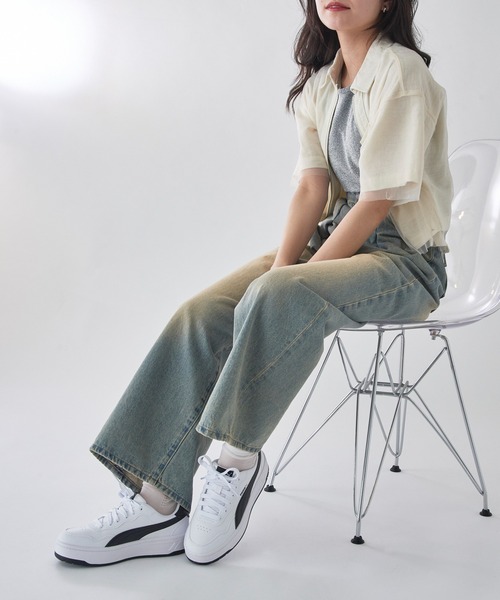 PUMA(プーマ)の「【PUMA】コート ラリー スカイ(スニーカー・レディース・ホワイト系1/ホワイト系その他2・24.5cm/24cm/23.5cm/23cm)」の7枚目の写真
