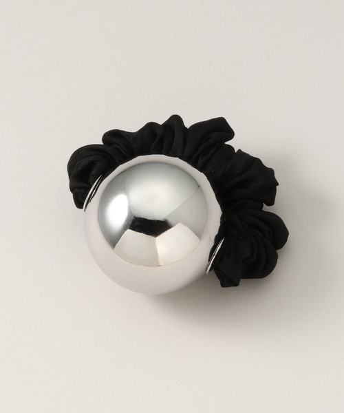 ヘアアクセサリー heyep  l Ball Scrunchie heyep(ヘイップ)Ball Faux Scrunchie-Medium(ボール フェイク