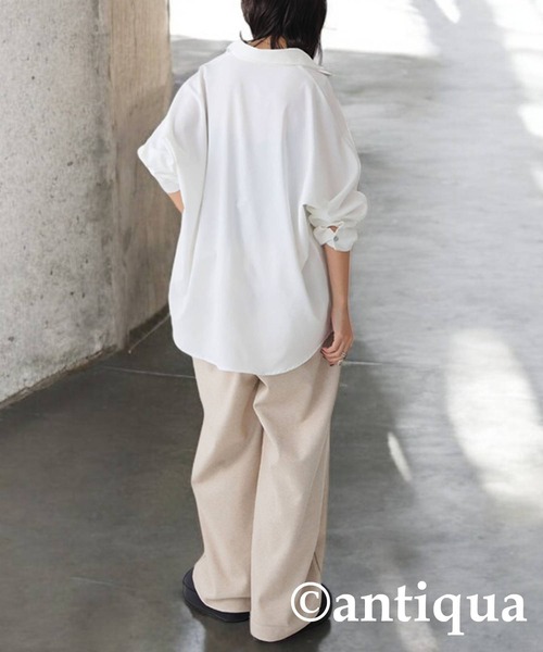 antiqua - つんちゃん様　antiqua　2点　完売品　ドルマンシャツ&amp;ドルマントップス レース襟ドルマントップス（シャツ/ブラウス）｜antiqua