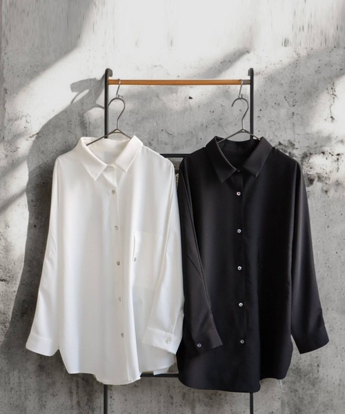 ⧉⧉antiqua⧉⧉ ドルマンシャツ ドルマンシャツ シャツ レディース トップス 長袖 送料無料・再