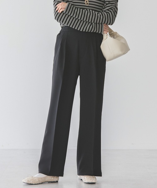 AMERICAN HOLIC（アメリカンホリック）の「美・美・美Wクロスストレッチスラックスパンツ（スラックス・レディース・グレー/ライトピンク/ブラック/ベージュ・XL/L/S/M）」の3枚目の写真