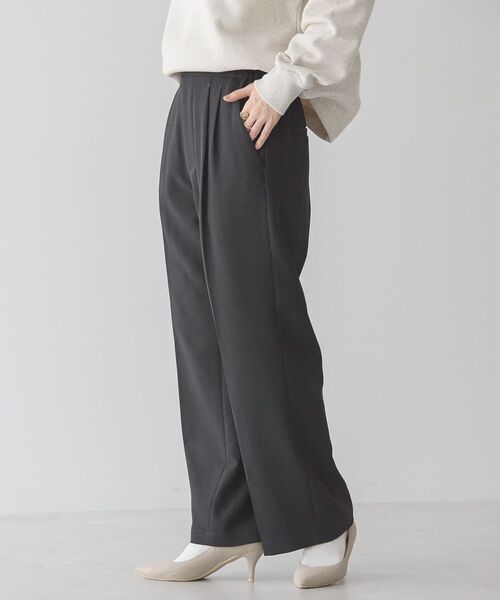 AMERICAN HOLIC（アメリカンホリック）の「美・美・美Wクロスストレッチスラックスパンツ（スラックス・レディース・グレー/ライトピンク/ブラック/ベージュ・XL/L/S/M）」の5枚目の写真