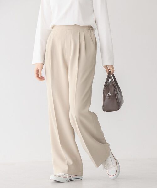 AMERICAN HOLIC（アメリカンホリック）の「美・美・美Wクロスストレッチスラックスパンツ（スラックス・レディース・グレー/ライトピンク/ブラック/ベージュ・XL/L/S/M）」の7枚目の写真