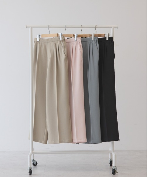 AMERICAN HOLIC（アメリカンホリック）の「美・美・美Wクロスストレッチスラックスパンツ（スラックス・レディース・グレー/ライトピンク/ブラック/ベージュ・XL/L/S/M）」の11枚目の写真