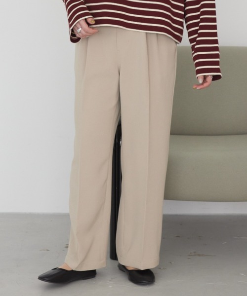 AMERICAN HOLIC（アメリカンホリック）の「美・美・美Wクロスストレッチスラックスパンツ（スラックス・レディース・グレー/ライトピンク/ブラック/ベージュ・XL/L/S/M）」の8枚目の写真