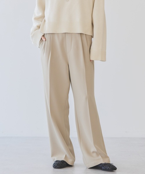 AMERICAN HOLIC（アメリカンホリック）の「美・美・美Wクロスストレッチスラックスパンツ（スラックス・レディース・グレー/ライトピンク/ブラック/ベージュ・XL/L/S/M）」の14枚目の写真