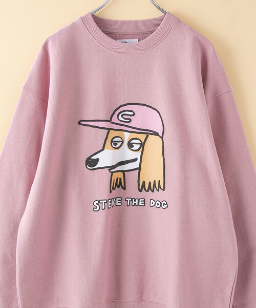 coen(コーエン)の「YUJIRO KOYAMA(小山ゆうじろう)コラボ裏毛クルーネックスウェット(スウェット・メンズ・ベージュ/ホワイト/グレー/ブラック/ライトピンク/ライトブルー・M/L/XL)」の6枚目の写真