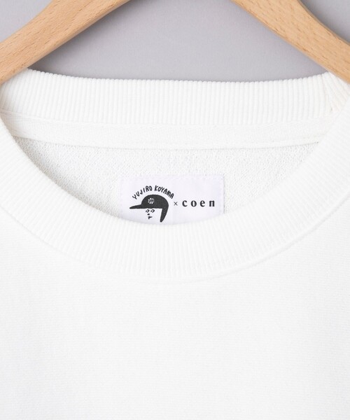 coen(コーエン)の「YUJIRO KOYAMA(小山ゆうじろう)コラボ裏毛クルーネックスウェット(スウェット・メンズ・ベージュ/ホワイト/グレー/ブラック/ライトピンク/ライトブルー・M/L/XL)」の7枚目の写真