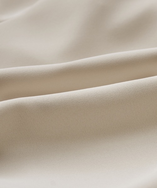 reca（レカ）の「ノーカラーフレアラインジャケット（スーツジャケット・レディース・ベージュ/ブラック・M）」の18枚目の写真