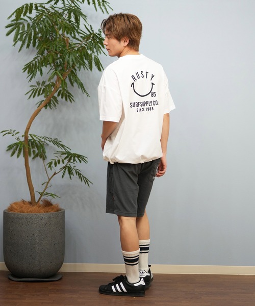 RUSTY レディース FISHING ユーティリティーシャツ（KHA）M RUSTY/ラスティー 半袖Tシャツ 水陸両用/ユーティリティー ラッシュ